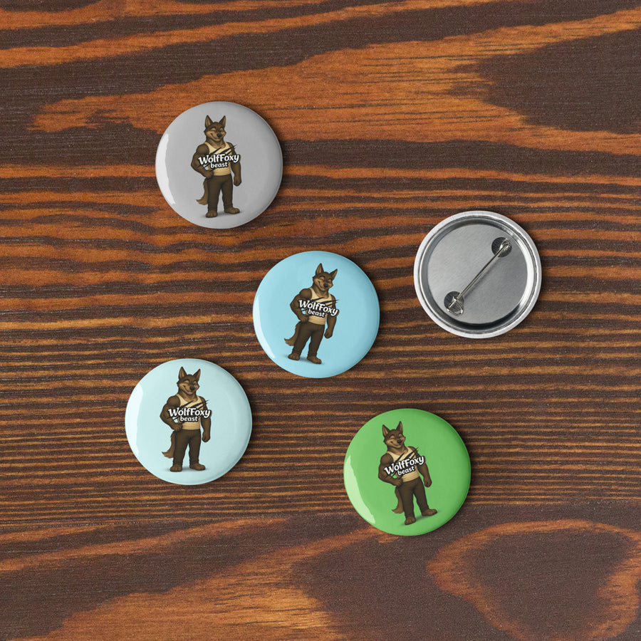 Set of pin buttons